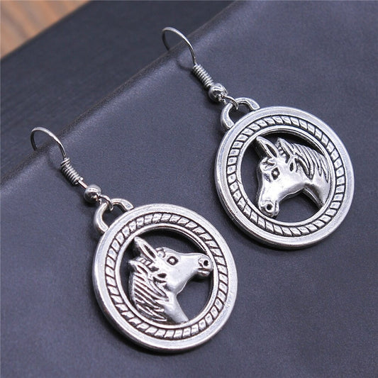 Boucle d'oreille Emblême Tête de cheval