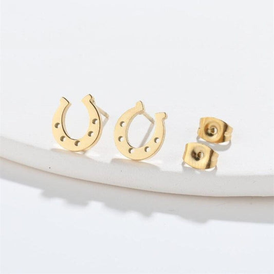 Boucles d'oreille cheval chanceux