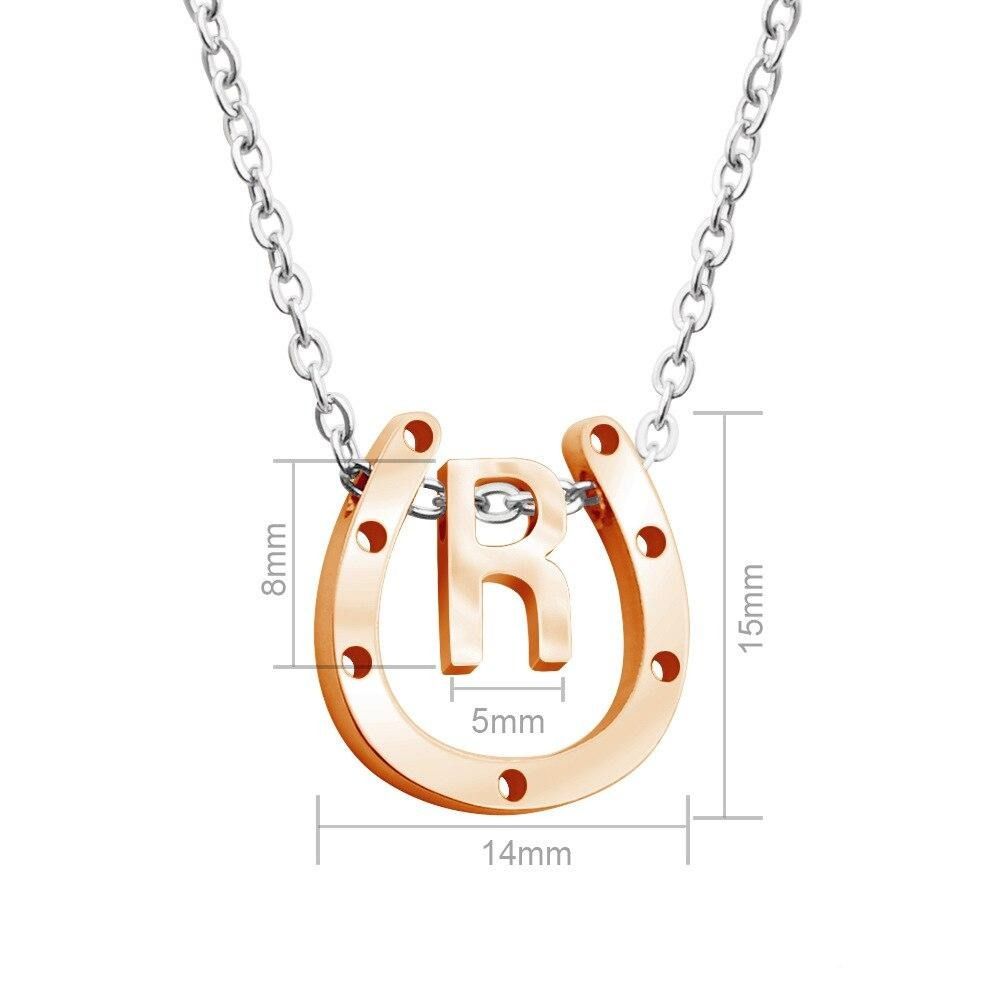 Collier Fer à Cheval Personnalisé Initiale