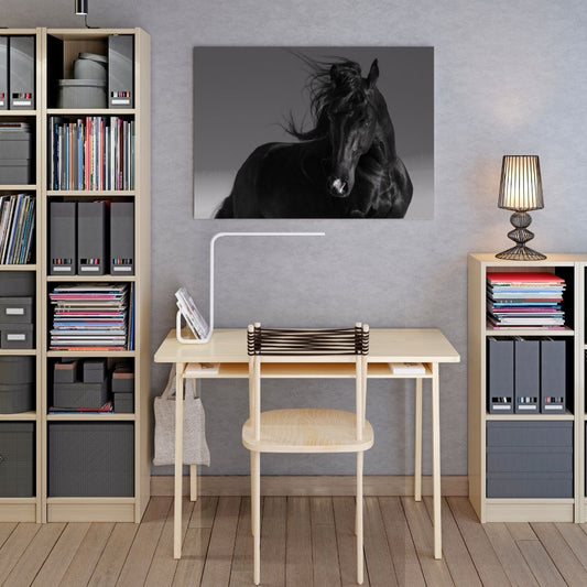 Poster Cheval Noir (noir et blanc)