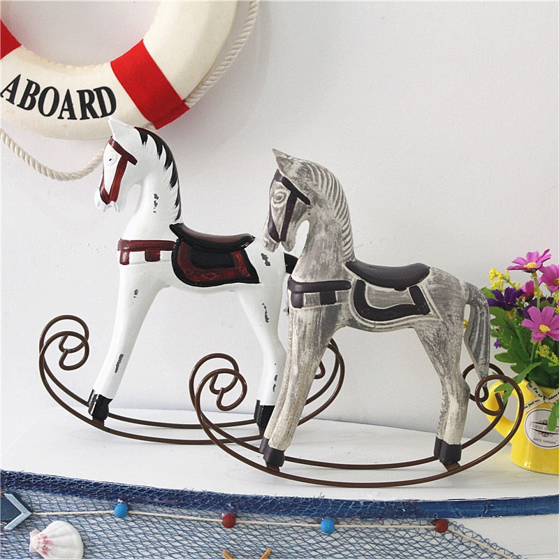 Statue Cheval Bois
