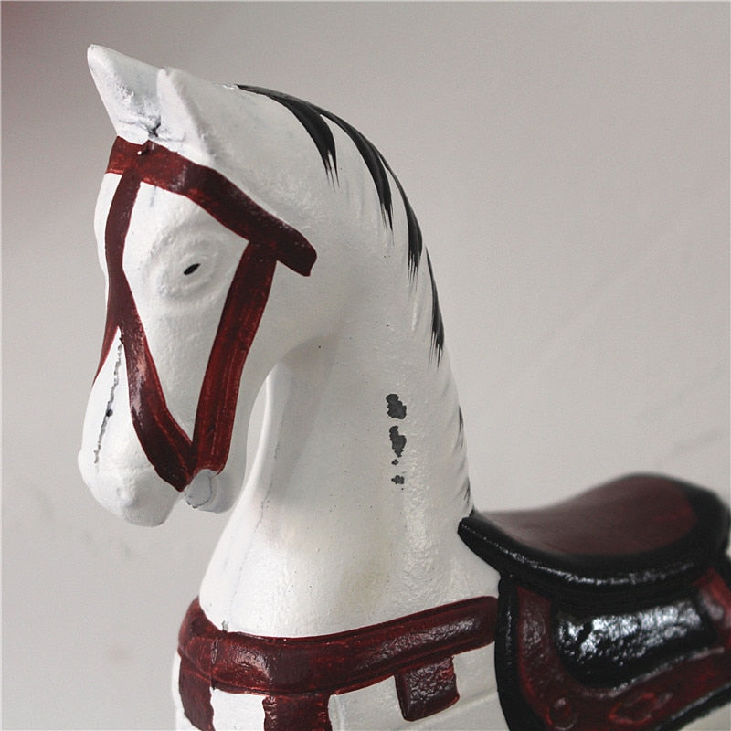 Statue Cheval Bois