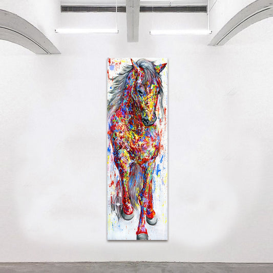 Tableau Cheval Multicolore