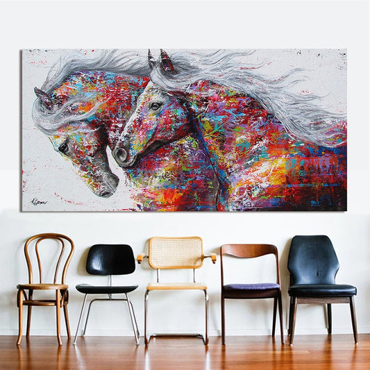 Tableau Cheval Coloré