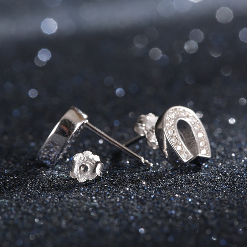 Boucles d'oreilles Fer à Cheval Argent
