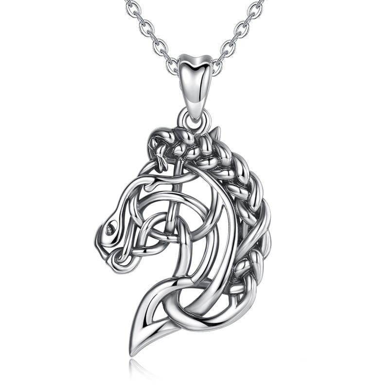 Collier pendentif - tête de cheval argent - Chevaux Passion Collier pendentif - tête de cheval argent - Chevaux Passion