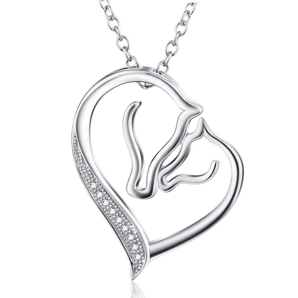 Collier Cheval Coeur