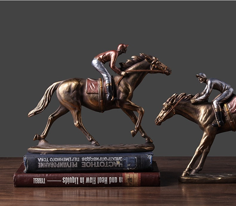 Statue Cheval De Course