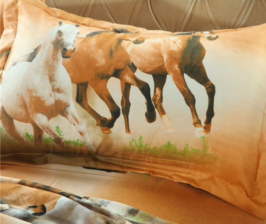 Housse de Couette Chevaux Trio Galopant