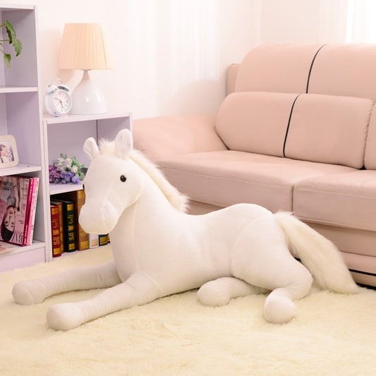 peluche-cheval-grande-taille-blanc