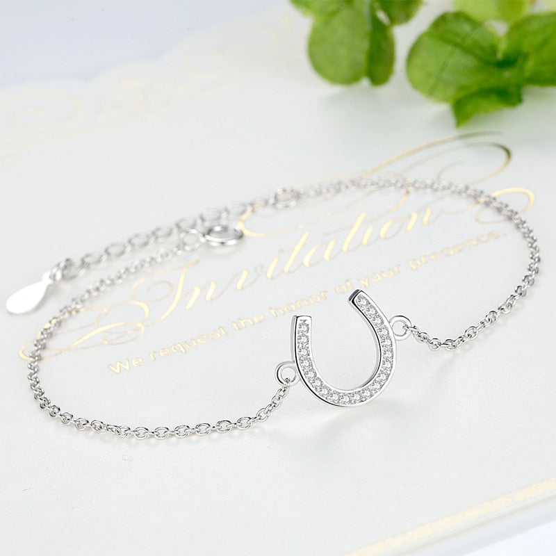 Bracelet Fer à Cheval Argent