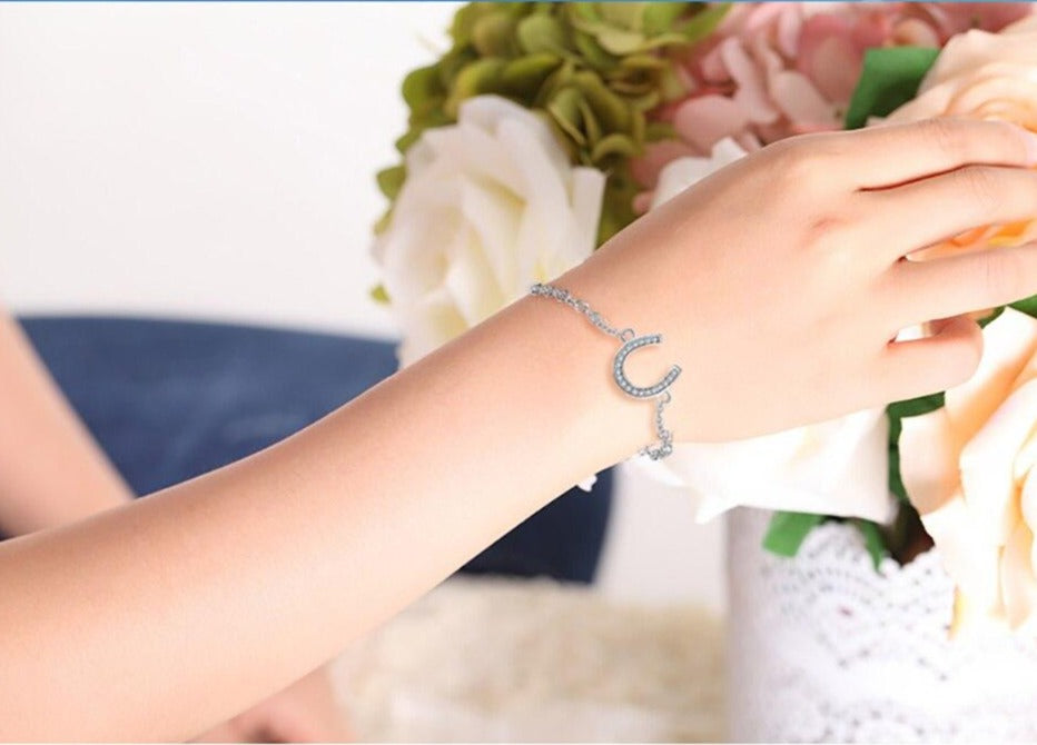 Bracelet Fer à Cheval Argent