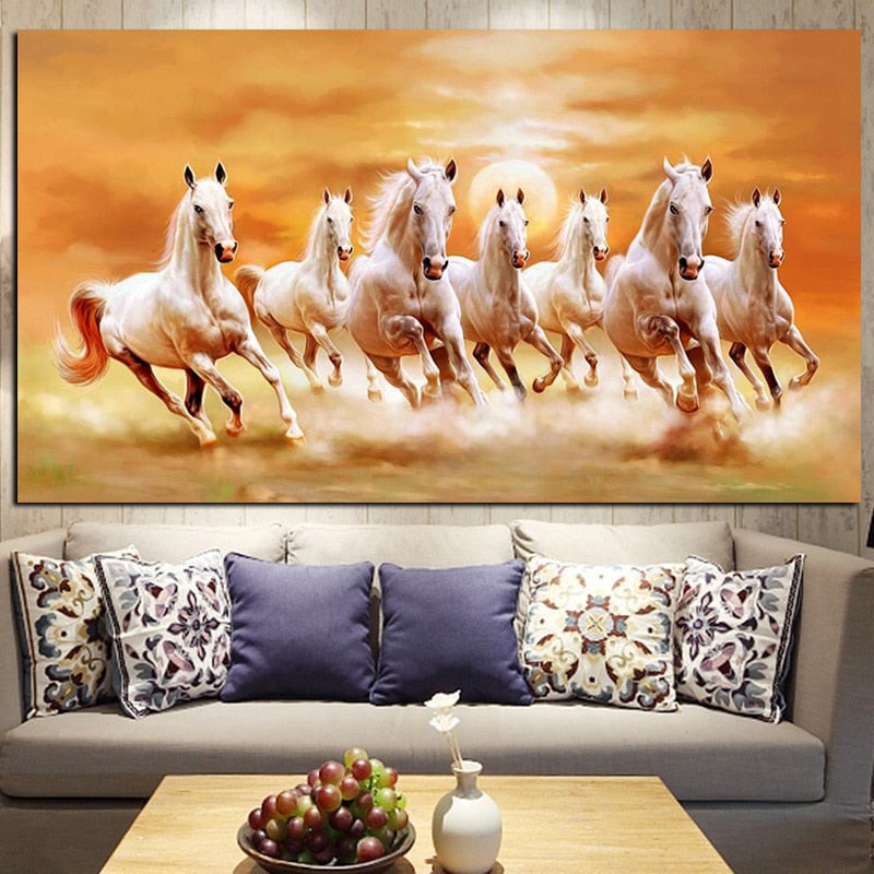 Tableau Mural Chevaux