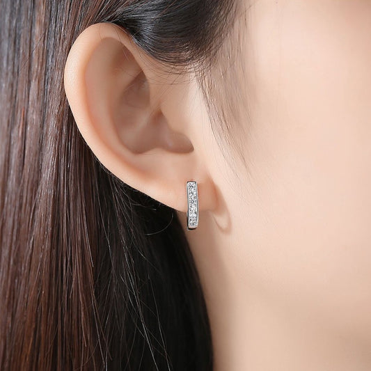 Boucles d'oreilles étrier en argent