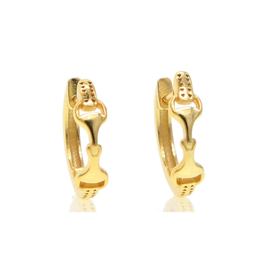 Boucles d'oreilles Mors de Cheval en Argent