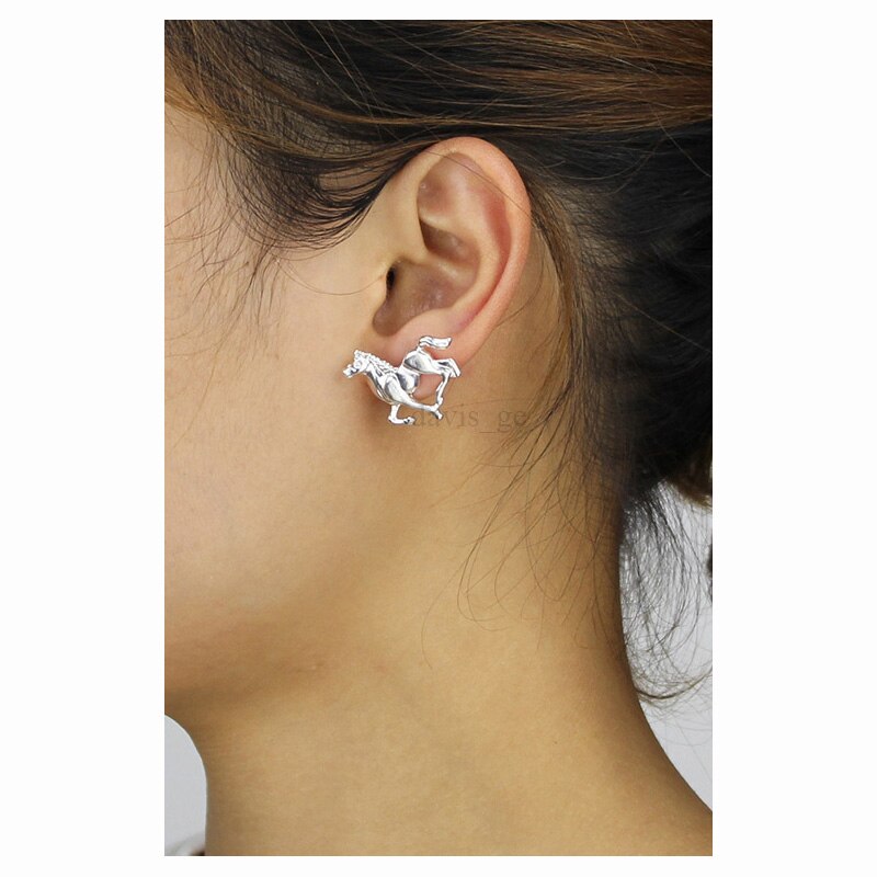 Boucles d'oreilles équestre