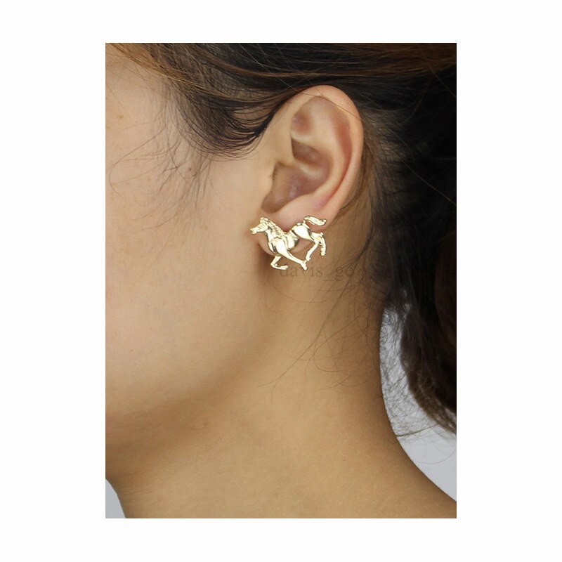 Boucles d'oreilles équestre
