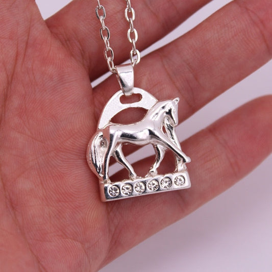 Collier Cheval Pendentif étrier argent