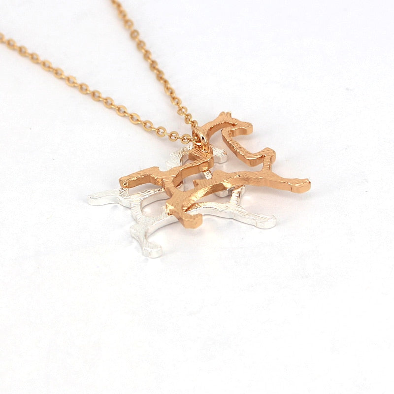 Collier Cheval <br> Chevaux qui galopent