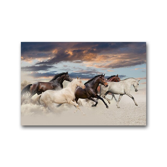 Tableau Chevaux au Galop