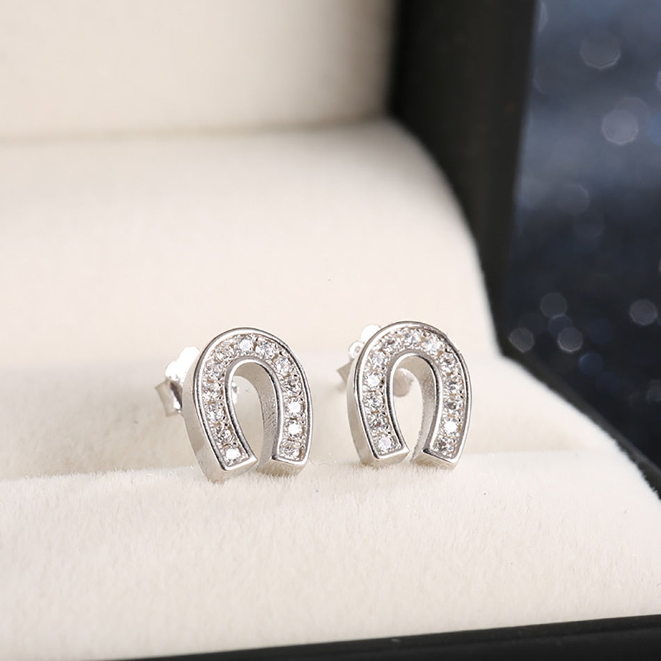Boucles d'oreilles Fer à Cheval Argent