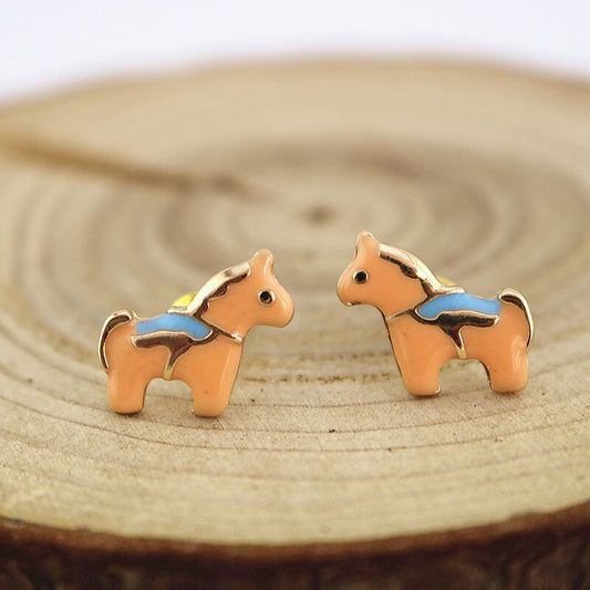 Boucles D'oreilles Mignon petit Poney