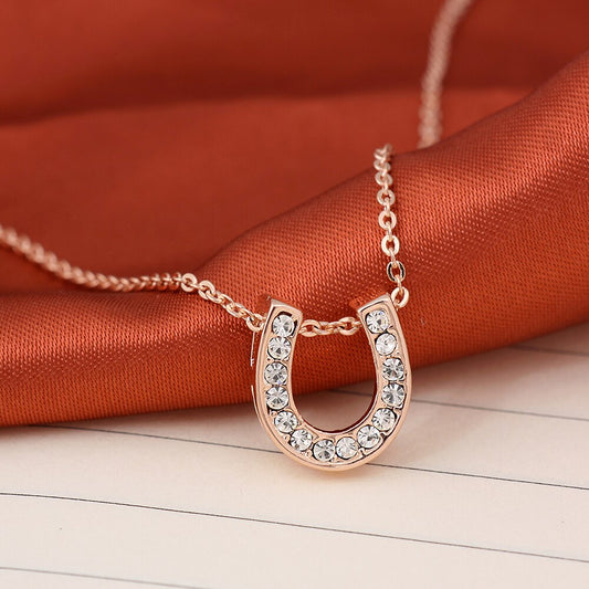 Collier Fer à Cheval Cristaux