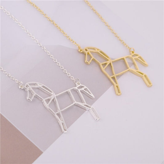 Collier Cheval Origami