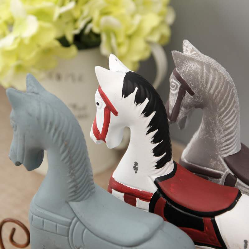 Statue Cheval Bois