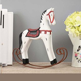 Statue Cheval Bois