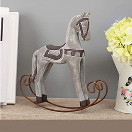 Statue Cheval Bois