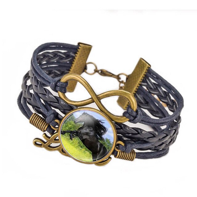 Bracelet Cheval Cuir Coloré