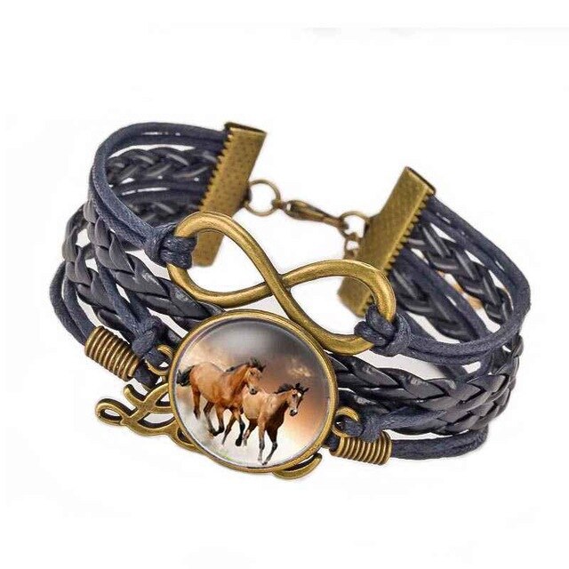 Bracelet Cheval Cuir Coloré