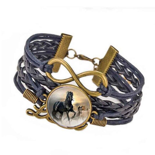 Bracelet Cheval Cuir Coloré