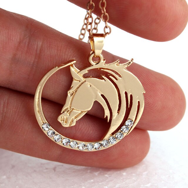 Collier Cheval Crinière longue