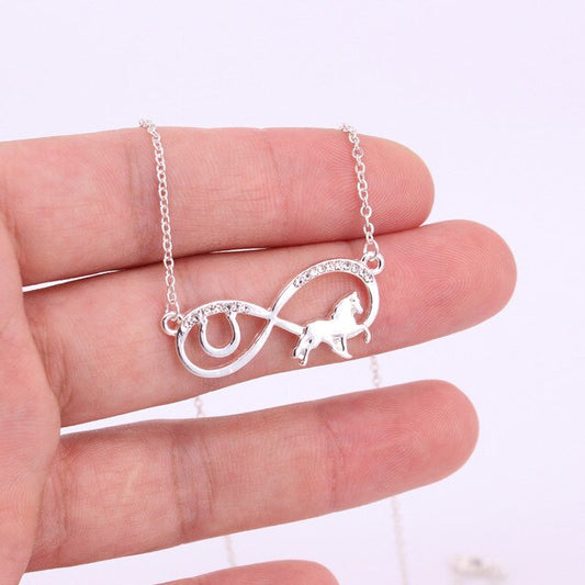Collier Cheval Signe infini
