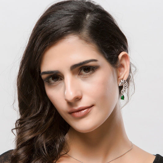 Boucles D'oreilles Tête de Cheval en cristaux