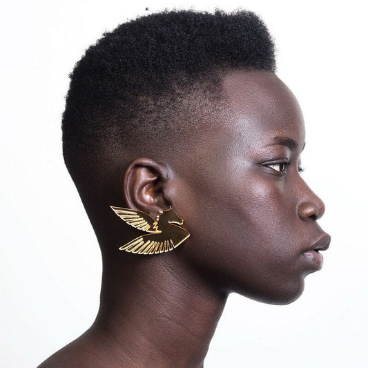 Boucles d'oreilles Cheval Ailé