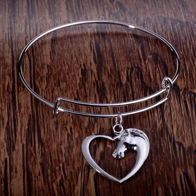 Bracelet Pendentif Chevaux