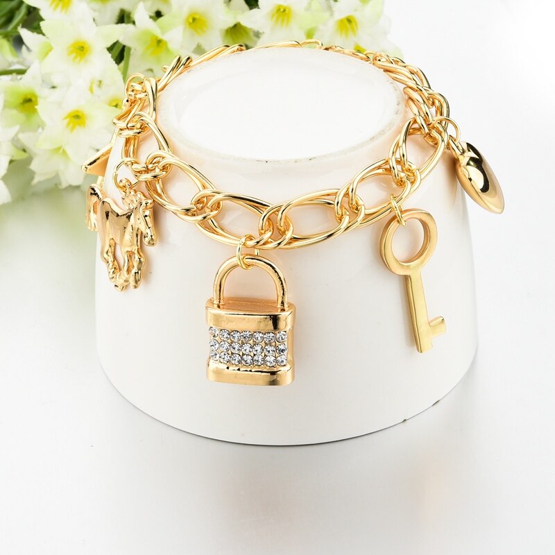 Bracelet Chaîne Charm Cheval