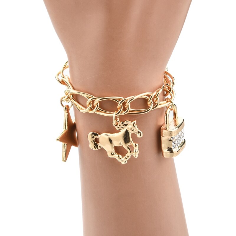 Bracelet Chaîne Charm Cheval