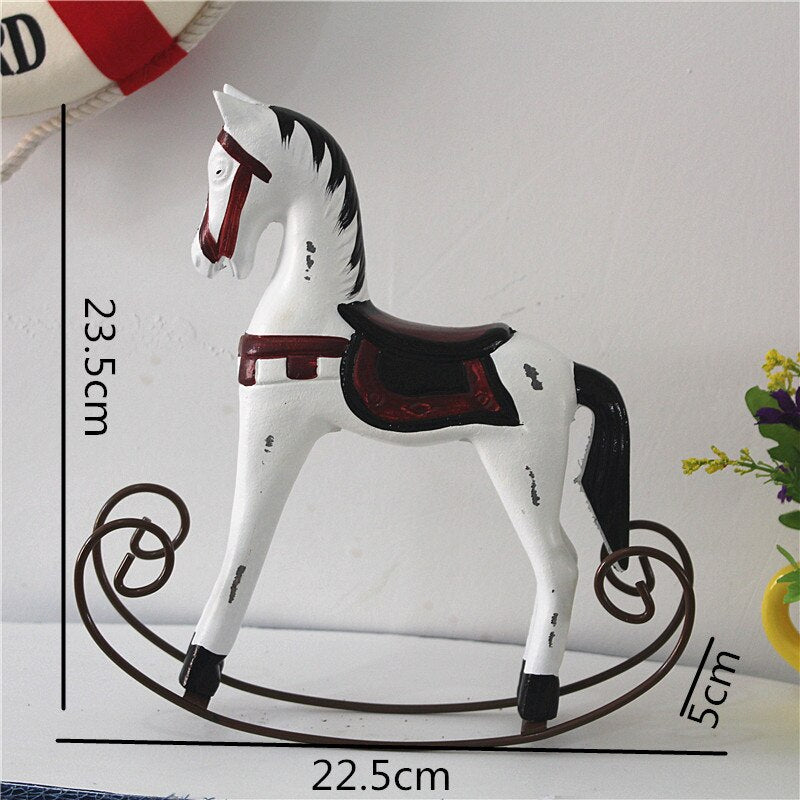 Statue Cheval Bois
