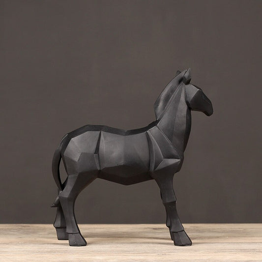 Statue Cheval Géométrie