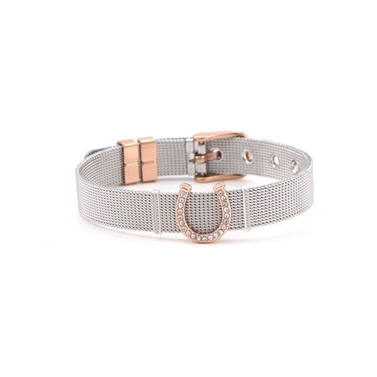 Bracelet Cheval <br> Maille Milanaise