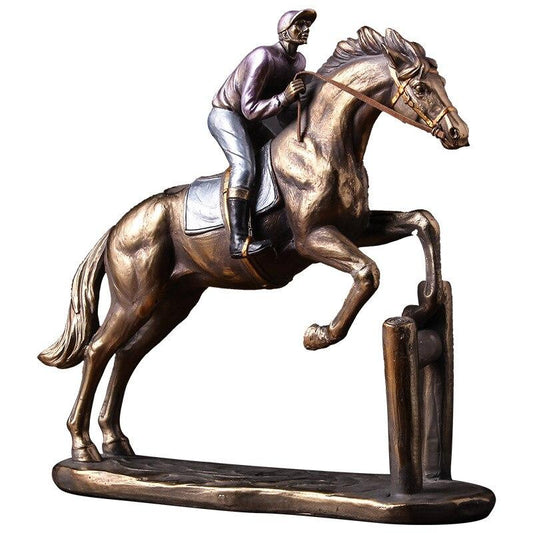 Statue Chevaux Course