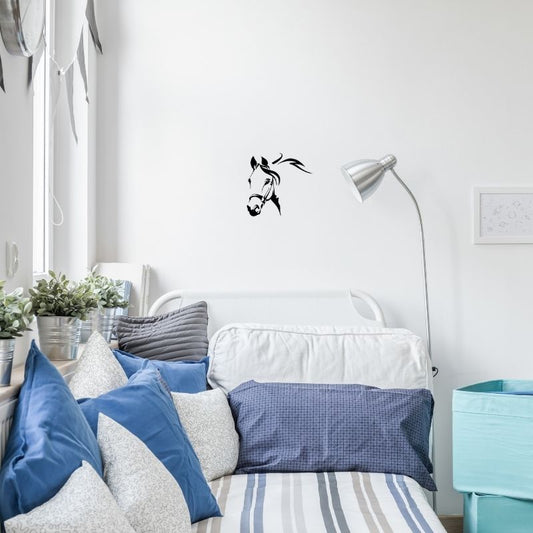 autocollant sticker tete de cheval
