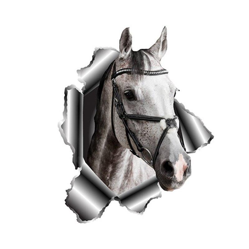 Stickers trompe l'œil Cheval