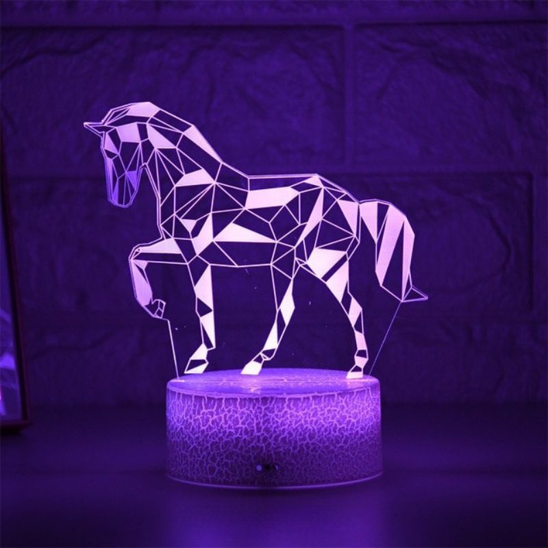 Lampe 3d cheval