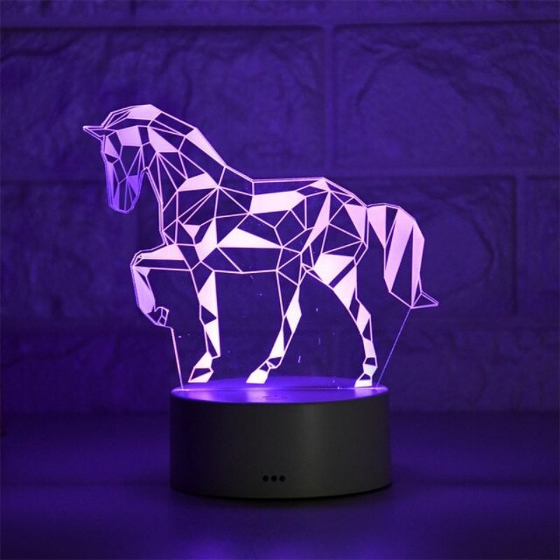 Lampe 3d cheval
