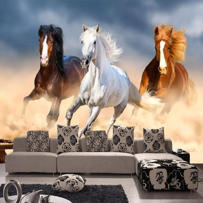 Papier peint chevaux du désert